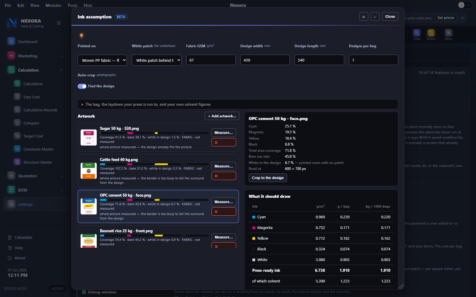 Nexora ink assumption studio, dark theme