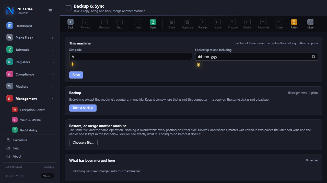 Backup, restore and merging another machine, dark theme